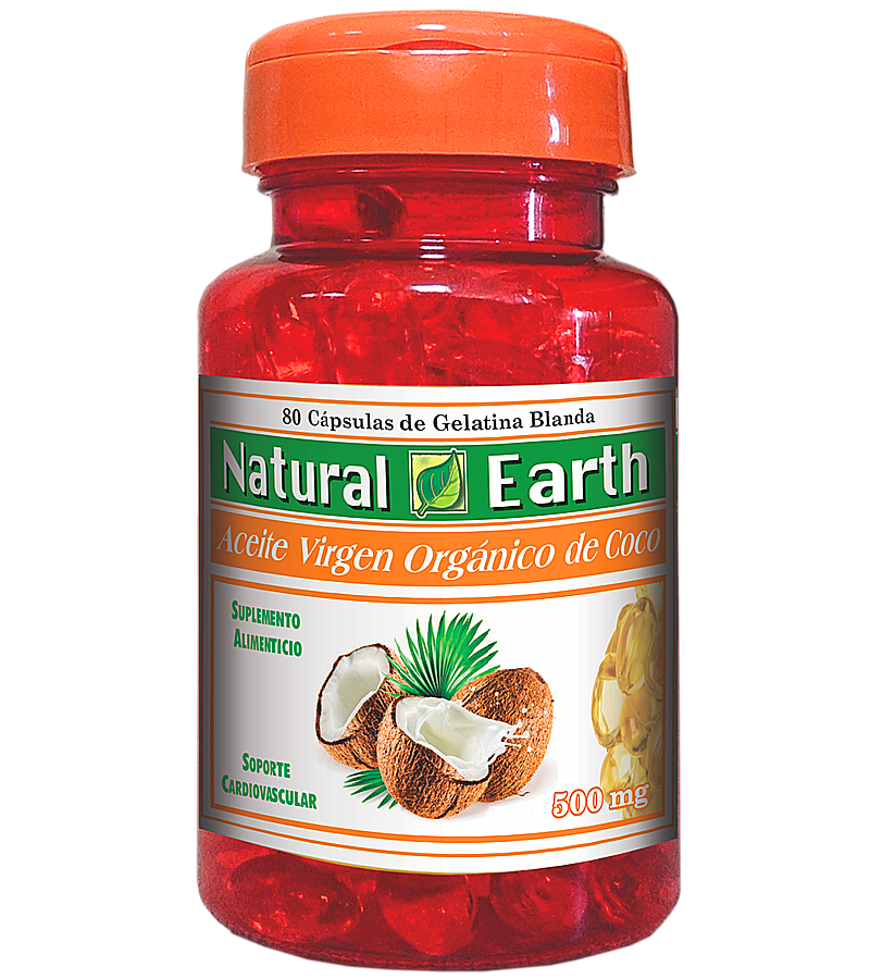 Aceite Virgen Orgánico de Coco frasco x 80 gelperlinas - vitaminas - L.1052.00 - Quimifar Honduras - Farmacia en línea con envío gratis