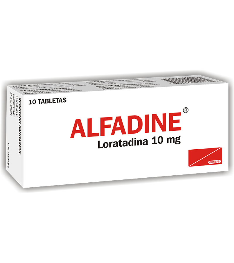 Alfadine caja x 10 tabletas - antigripales - L.72.00 - Quimifar Honduras - Farmacia en línea con envío gratis