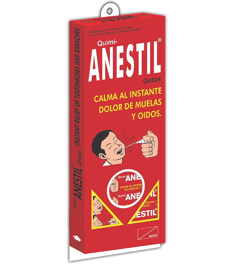 Anestil Gotas 5 ml caja x12 frascos - analgesicos - L.194.00 - Quimifar Honduras - Farmacia en línea con envío gratis