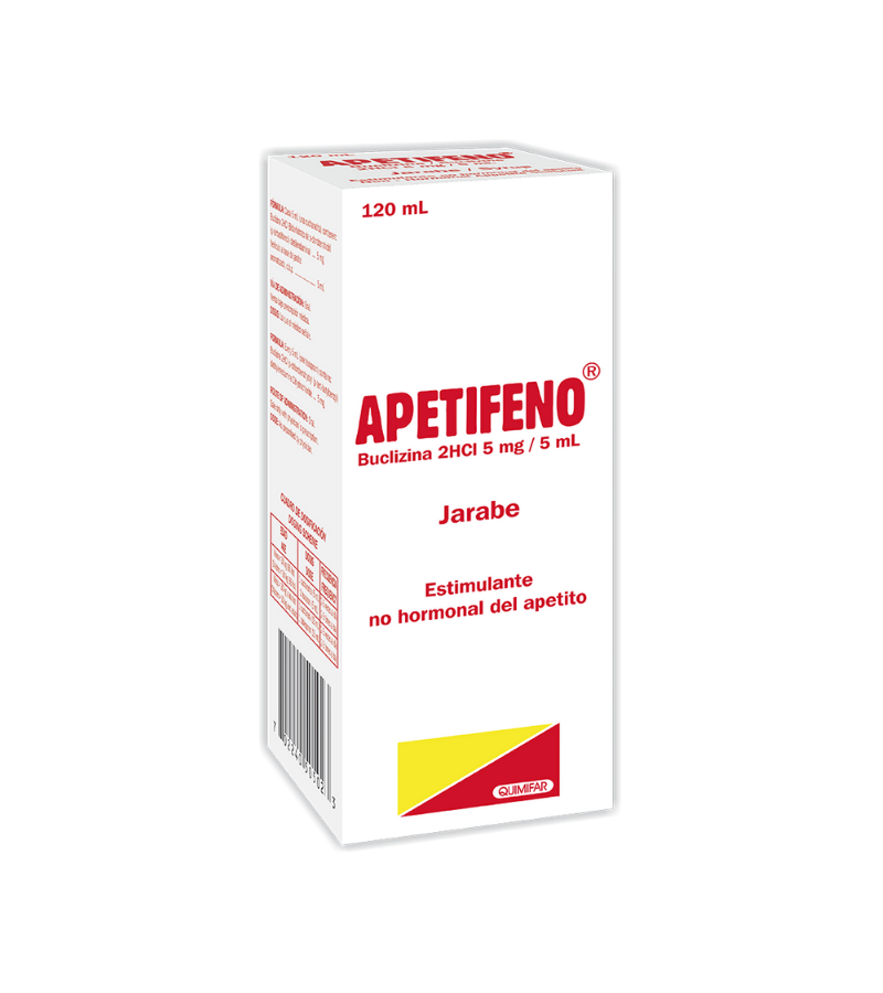 Apetifeno Jarabe frasco 120 ml - vitaminas - L.230.00 - Quimifar Honduras - Farmacia en línea con envío gratis