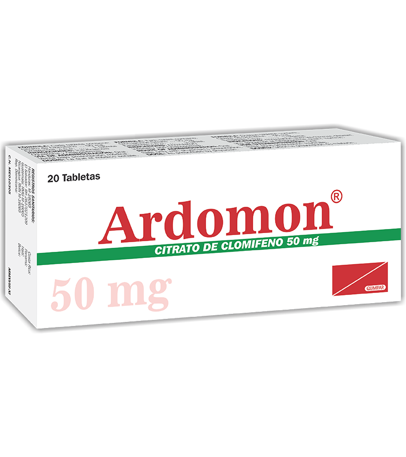 Ardomon 50 mg caja x 20 tabletas - ginecologicos - L.67.00 - Quimifar Honduras - Farmacia en línea con envío gratis