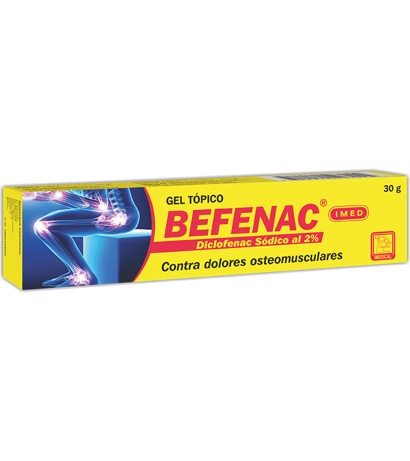 Befenac gel tubo x 30 gramos - analgesicos - L.632.00 - Quimifar Honduras - Farmacia en línea con envío gratis