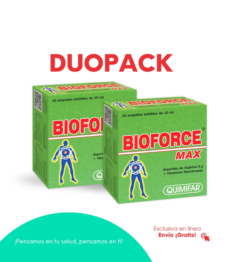 Bioforce Max x 10 ampollas bebibles (DUOPACK) - inyectables - L.441.00 - Quimifar Honduras - Farmacia en línea con envío gratis