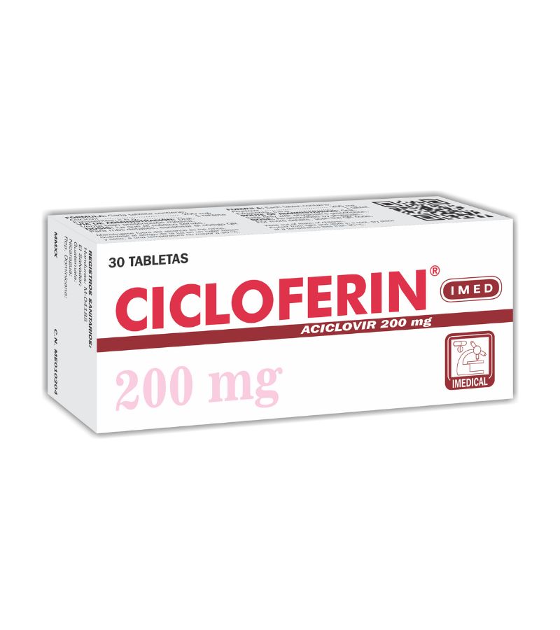 Cicloferin 200 mg caja x 30 tabletas - antigripales - L.632.00 - Quimifar Honduras - Farmacia en línea con envío gratis