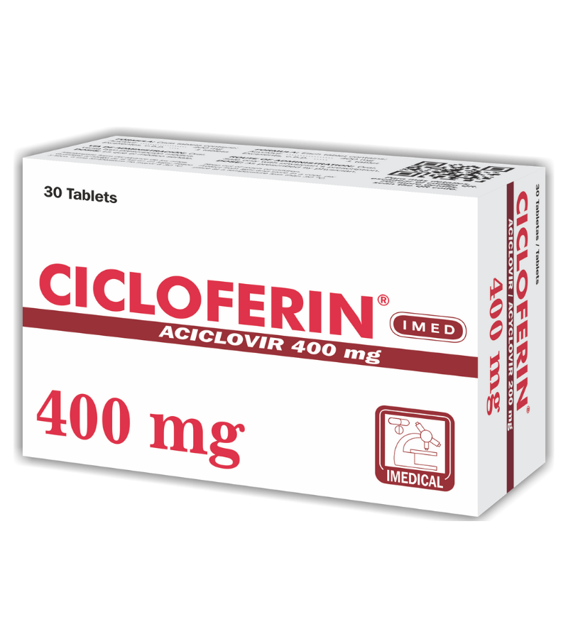 Cicloferin 400 mg caja x 30 tabletas - antigripales - L.632.00 - Quimifar Honduras - Farmacia en línea con envío gratis