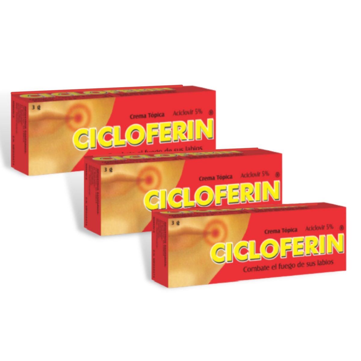 Cicloferin crema x 5 gramos (TRI-PACK) - dermatologicos - L.632.00 - Quimifar Honduras - Farmacia en línea con envío gratis