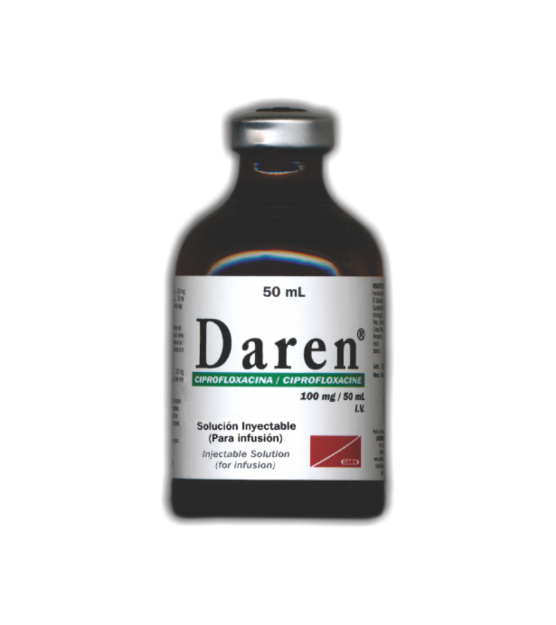 Daren 100 mg I.V. frasco x 50 ml - inyectables - L.280.00 - Quimifar Honduras - Farmacia en línea con envío gratis
