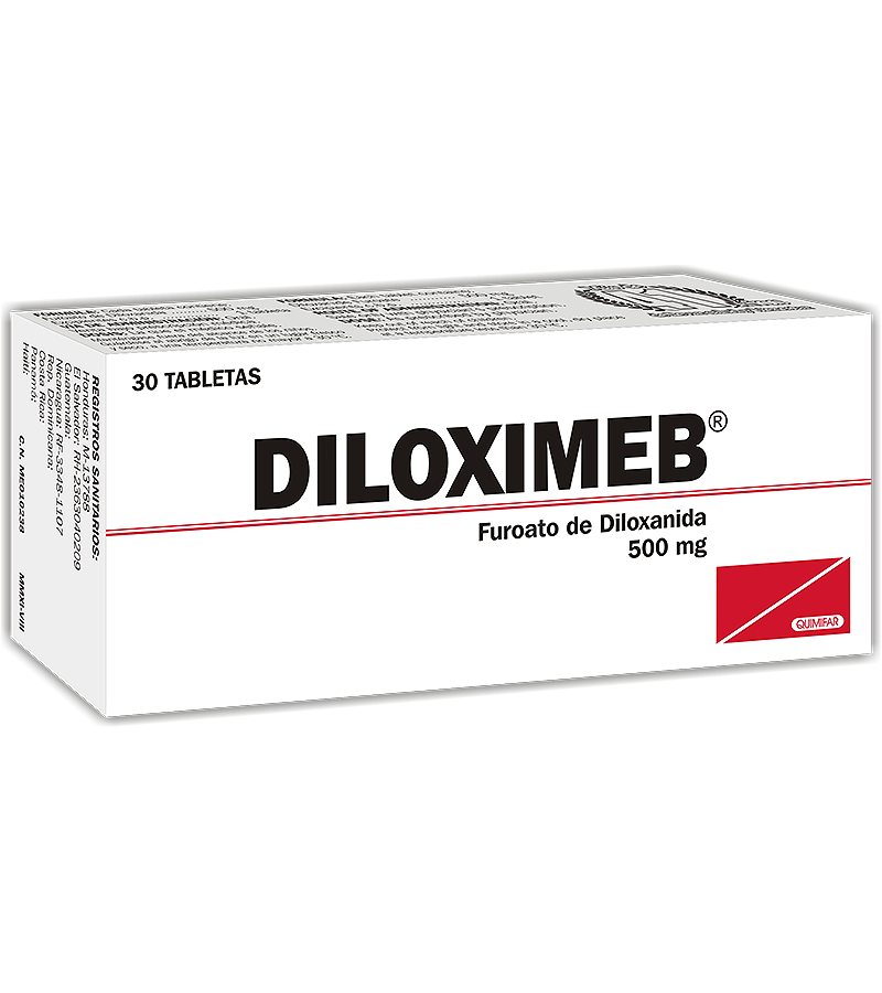 Diloximeb 500 mg caja x 30 tabletas - antigripales - L.744.00 - Quimifar Honduras - Farmacia en línea con envío gratis