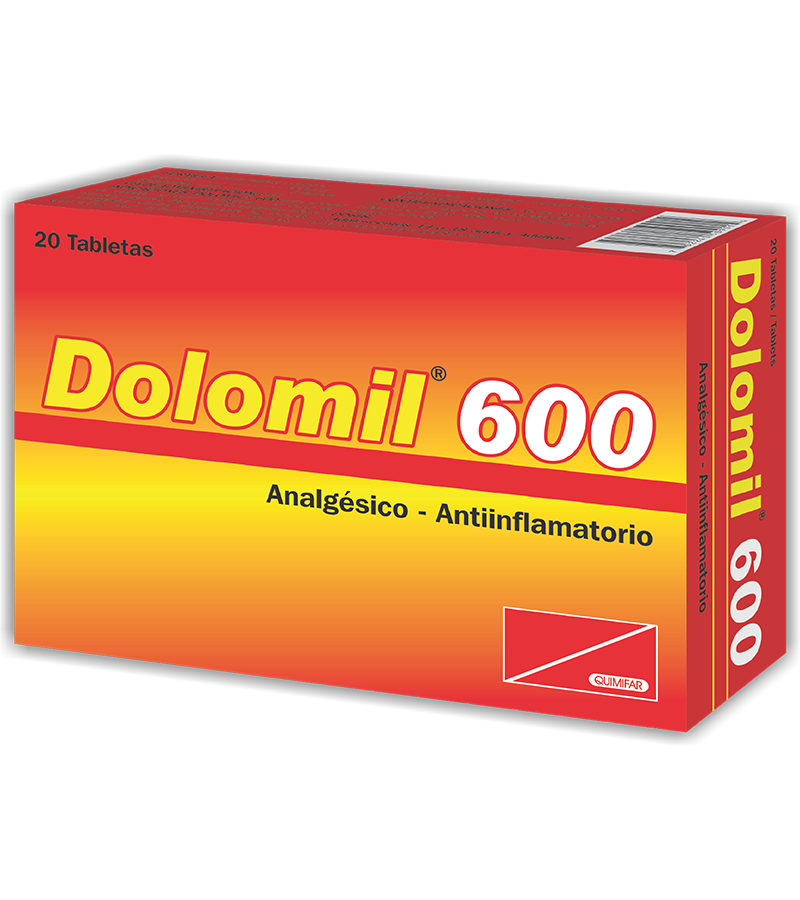 Dolomil 600 mg caja x 20 tabletas - analgesicos - L.119.00 - Quimifar Honduras - Farmacia en línea con envío gratis