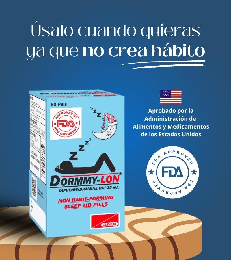 Dormmy-Lon 25 mg frasco x 60 tabletas - neurologicos - L.377.00 - Quimifar Honduras - Farmacia en línea con envío gratis