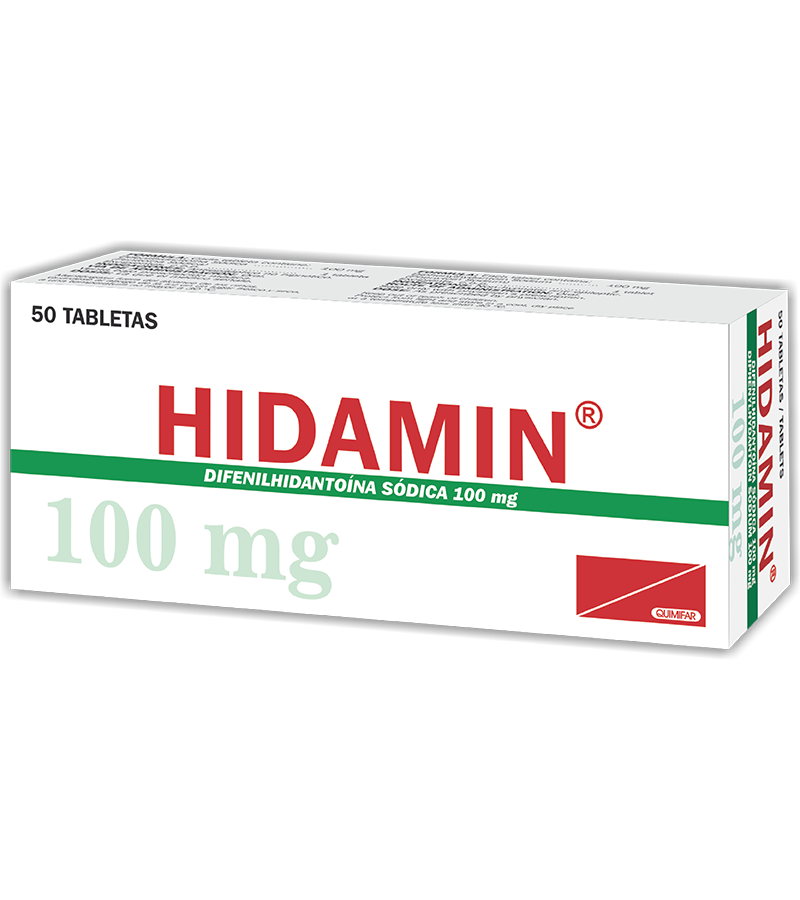 Hidamin 100 mg caja x 50 tabletas - neurologicos - L.737.00 - Quimifar Honduras - Farmacia en línea con envío gratis