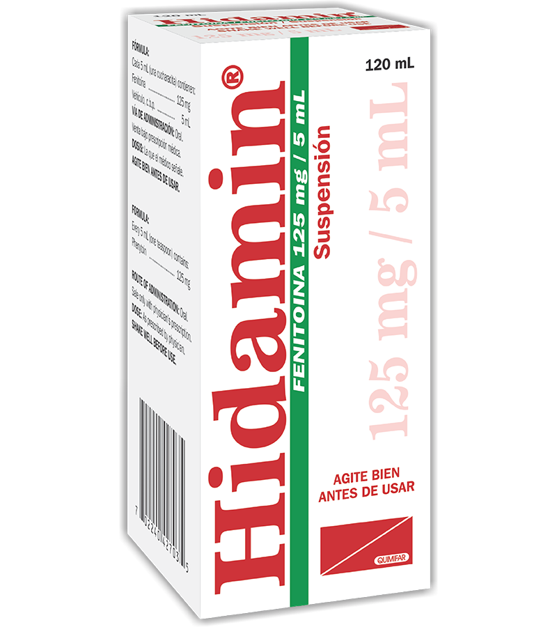 Hidamin Suspensión 125mg/5ml frasco 120 ml - neurologicos - L.737.00 - Quimifar Honduras - Farmacia en línea con envío gratis