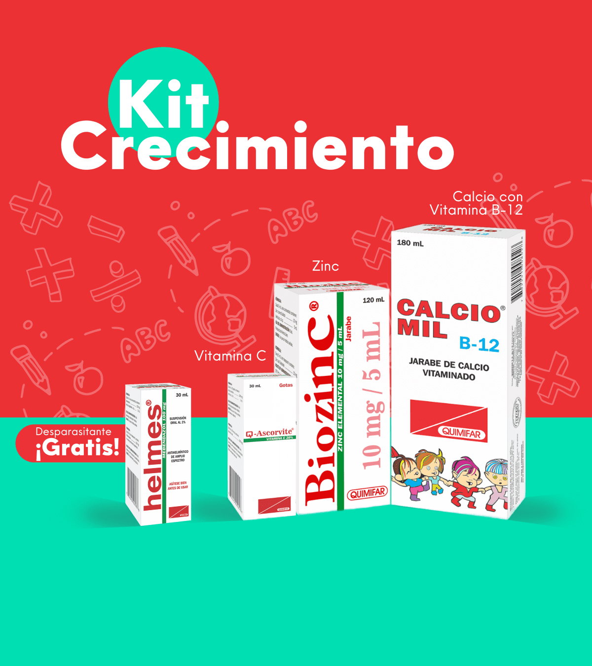 Kit de Crecimiento - antigripales - L.343.00 - Quimifar Honduras - Farmacia en línea con envío gratis
