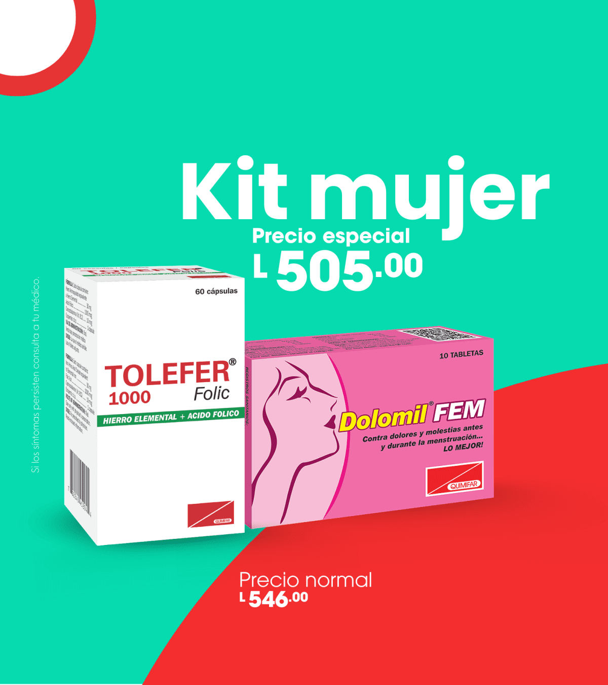Kit Mujer - antigripales - L.32.00 - Quimifar Honduras - Farmacia en línea con envío gratis