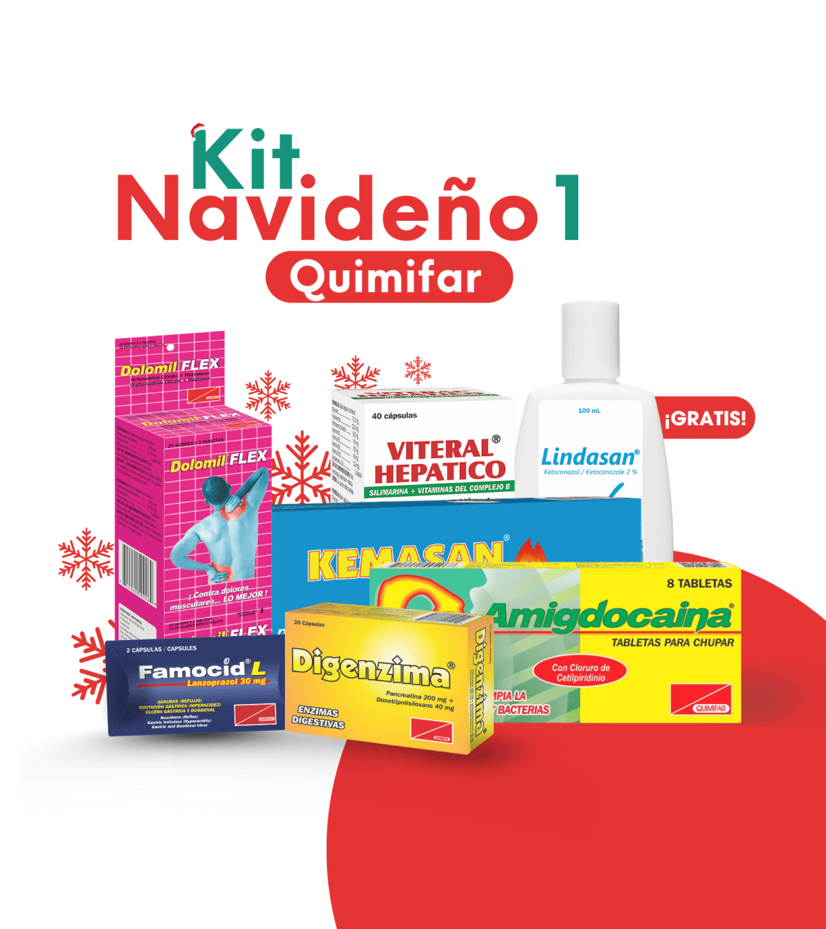 Kit Navideño Familiar #1 - antigripales - L.339.00 - Quimifar Honduras - Farmacia en línea con envío gratis