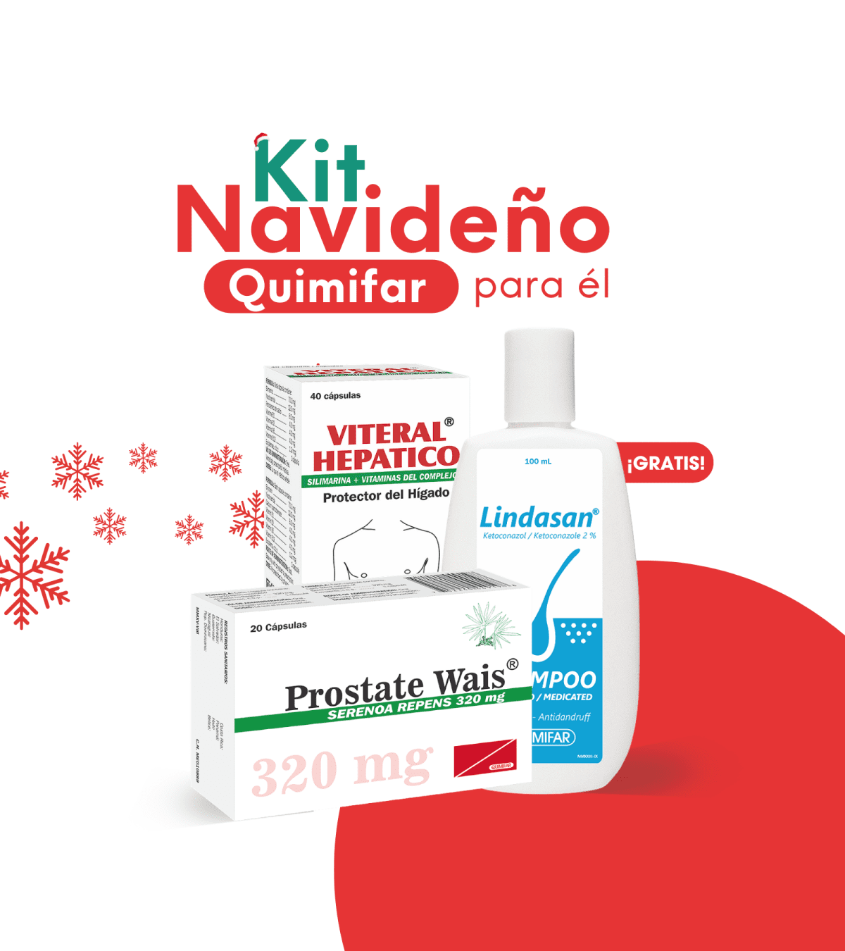 Kit Navideño Hombres - antigripales - L.1643.00 - Quimifar Honduras - Farmacia en línea con envío gratis