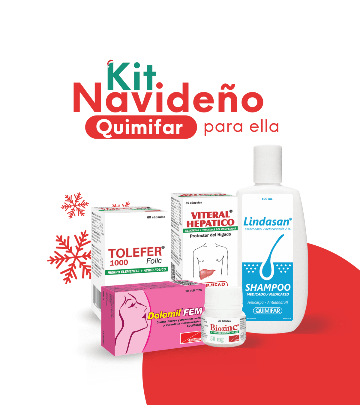 Kit Navideño Mujer - antigripales - L.1041.00 - Quimifar Honduras - Farmacia en línea con envío gratis
