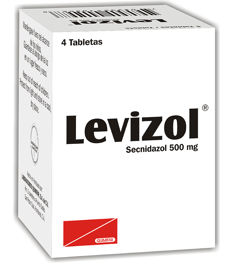Levizol 500 mg caja x 4 tabletas - digestivos - L.169.00 - Quimifar Honduras - Farmacia en línea con envío gratis