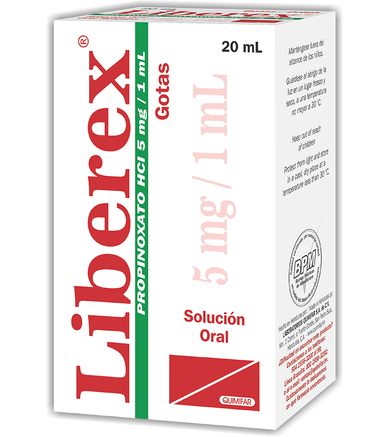Liberex gotas pediátricas frasco x 20 ml - antigripales - L.169.00 - Quimifar Honduras - Farmacia en línea con envío gratis