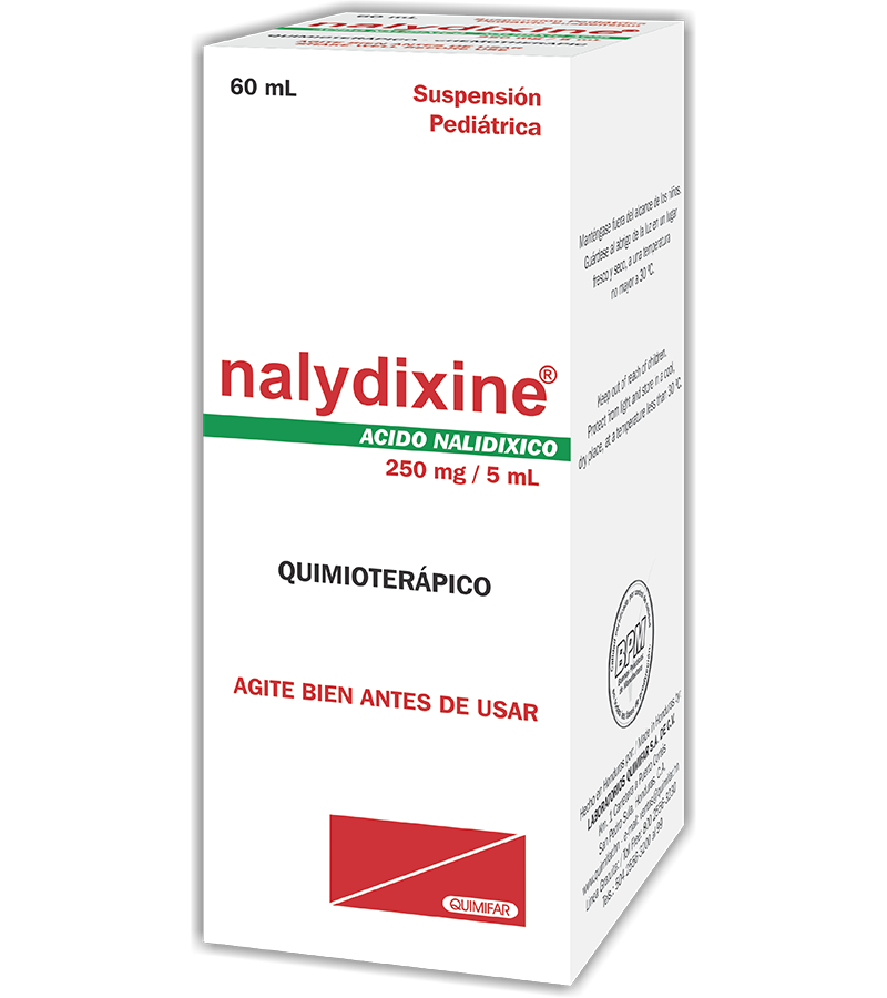 Nalydixine suspensión pediátrica frasco 60 ml - antigripales - L.291.00 - Quimifar Honduras - Farmacia en línea con envío gratis