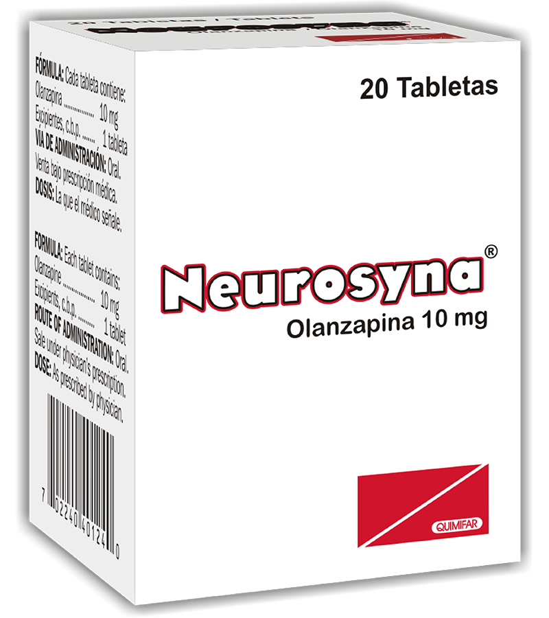 Neurosyna 10 mg frasco x 20 Tabletas - antigripales - L.291.00 - Quimifar Honduras - Farmacia en línea con envío gratis