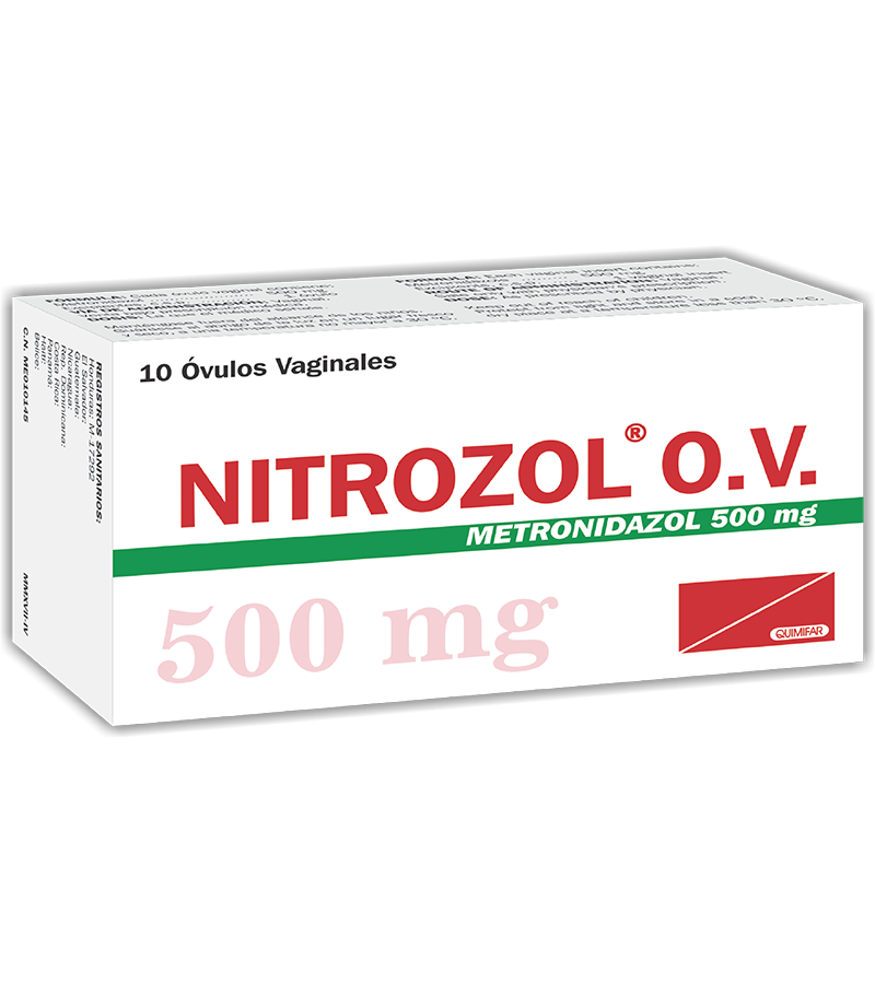 Nitrozol O.V. caja x 10 óvulos vaginales - ginecologicos - L.291.00 - Quimifar Honduras - Farmacia en línea con envío gratis