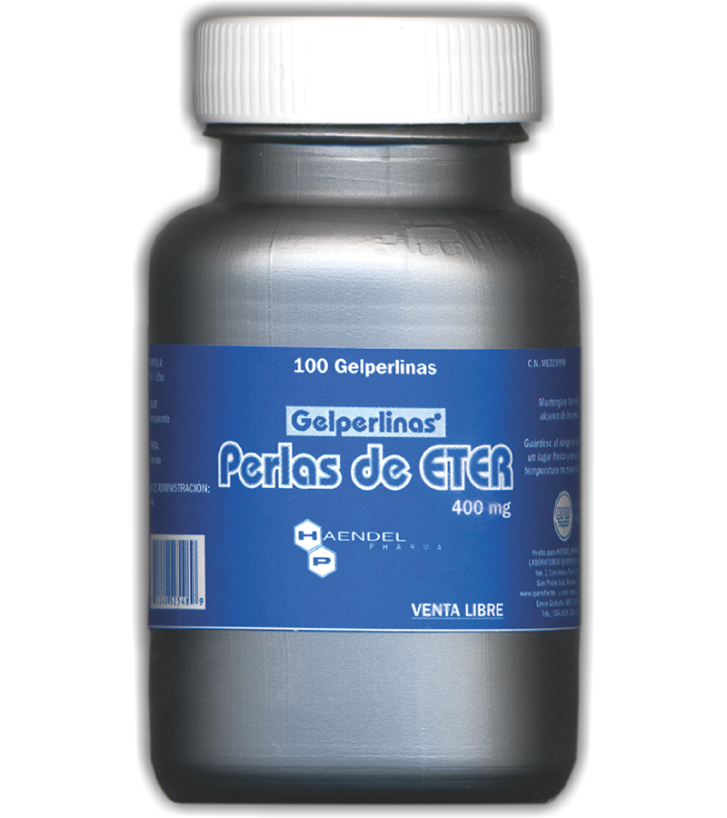 Perlas de Éter frasco x 100 Gelperlinas - dermatologicos - L.72.00 - Quimifar Honduras - Farmacia en línea con envío gratis