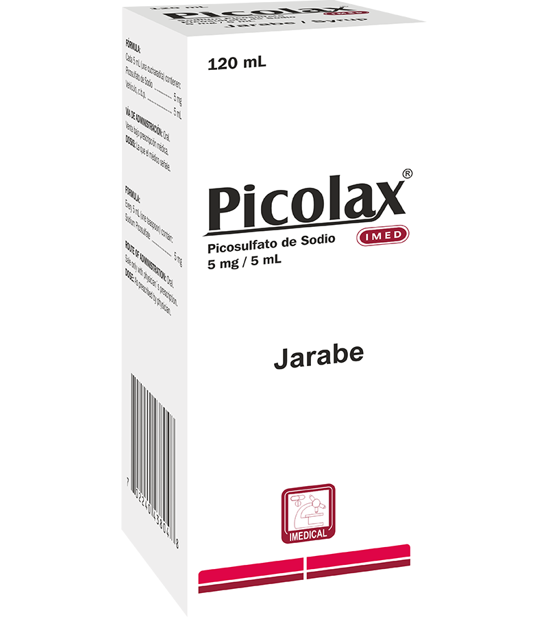 Picolax Jarabe 5mg/5ml frasco x 120 ml - digestivos - L.56.00 - Quimifar Honduras - Farmacia en línea con envío gratis