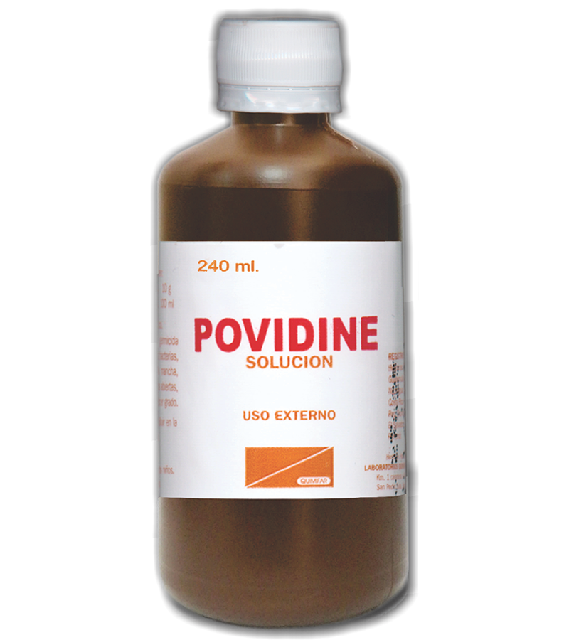 Povidine Solucion frasco 240 ml - cuidado-personal - L.107.00 - Quimifar Honduras - Farmacia en línea con envío gratis