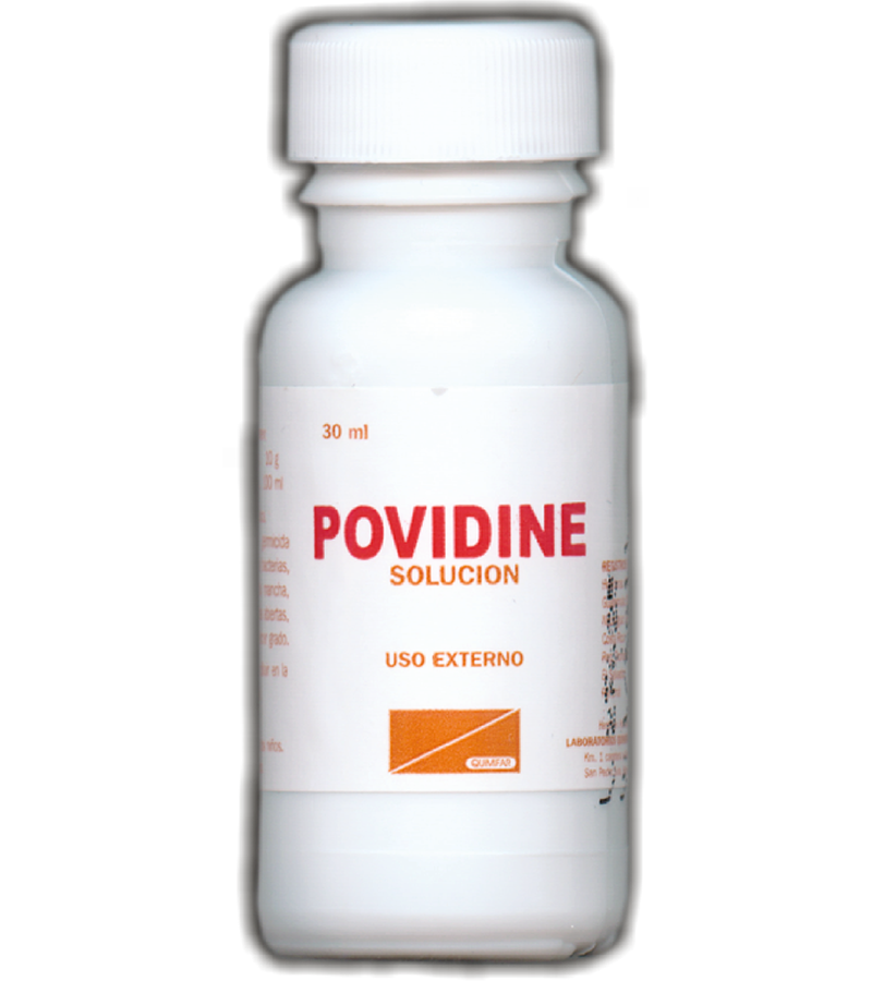 Povidine Solucion frasco 30 ml - cuidado-personal - L.107.00 - Quimifar Honduras - Farmacia en línea con envío gratis