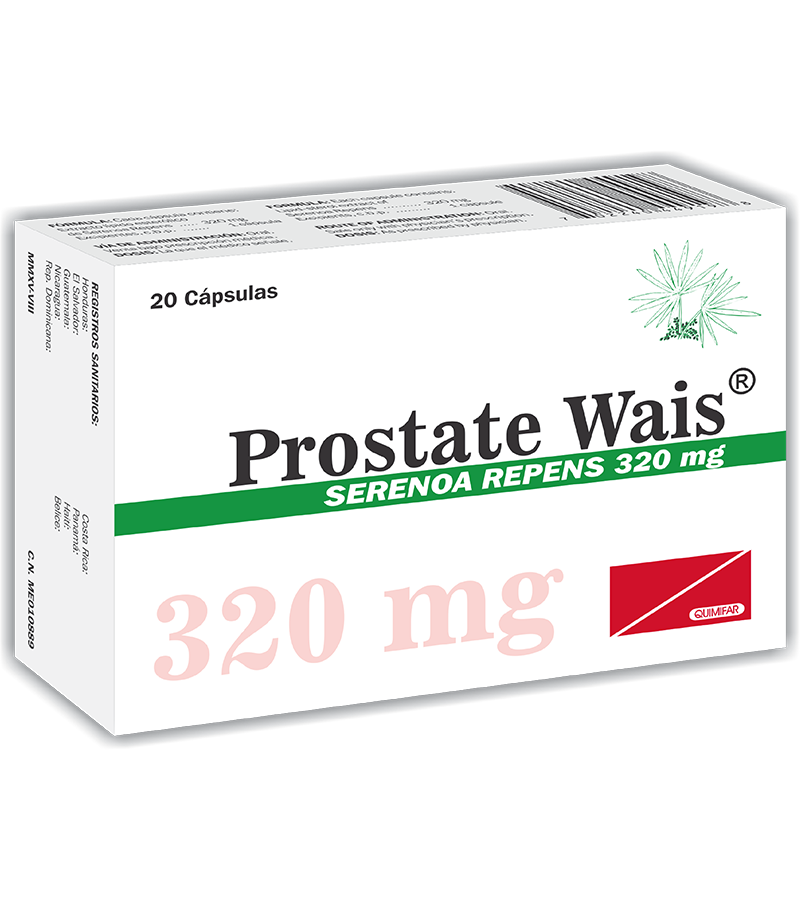 Prostate Wais 320 mg caja x 20 cápsulas - antigripales - L.209.00 - Quimifar Honduras - Farmacia en línea con envío gratis