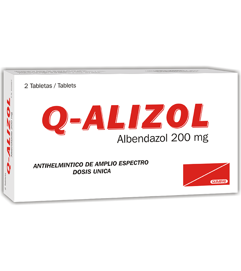 Q-Alizol 200 mg caja x 2 tabletas - digestivos - L.67.00 - Quimifar Honduras - Farmacia en línea con envío gratis