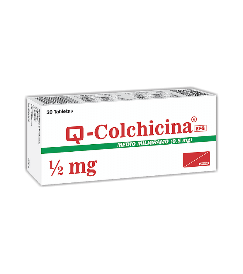 Q-Colchicina 0.5 mg x 20 tabletas - antigripales - L.279.00 - Quimifar Honduras - Farmacia en línea con envío gratis