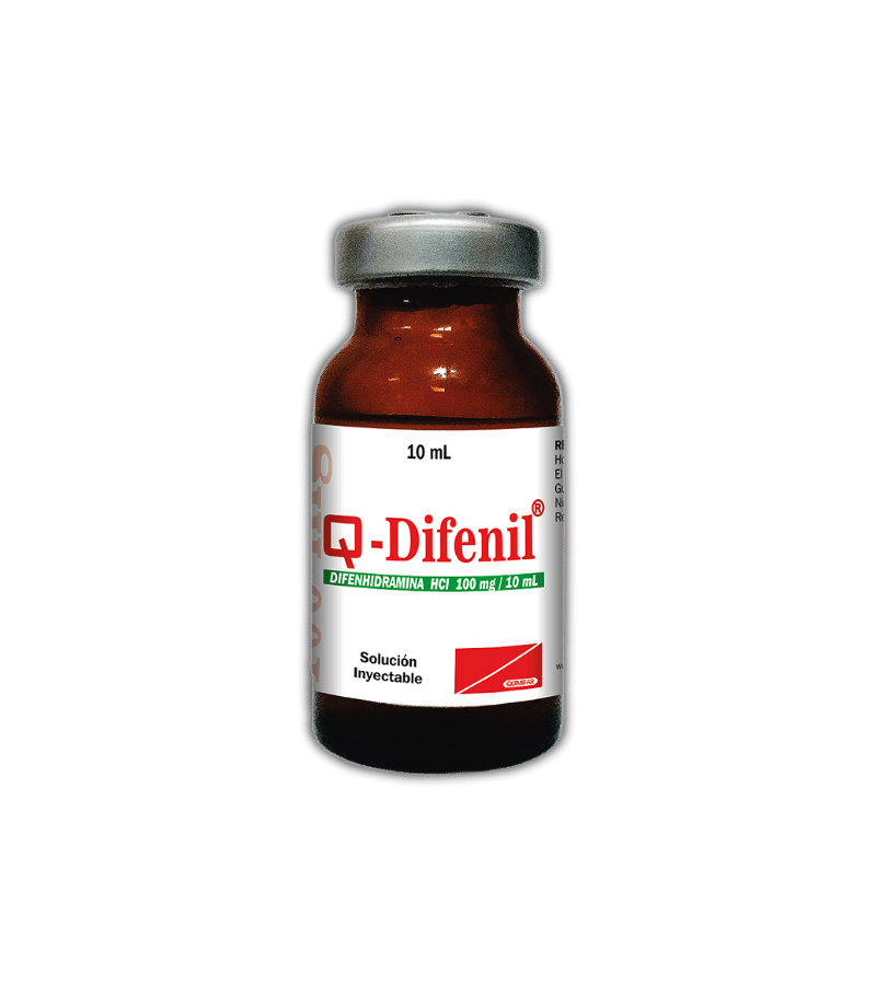 Q-difenil 100mg/10 ml vial inyectable x 10 ml - inyectables - L.279.00 - Quimifar Honduras - Farmacia en línea con envío gratis