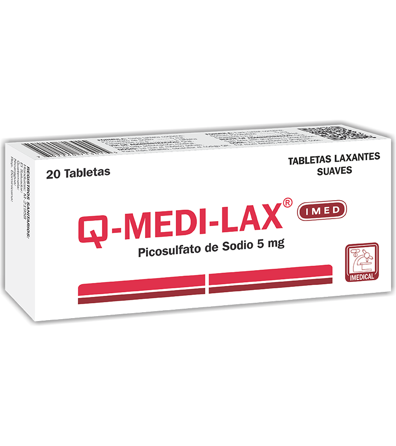 Q-Medi-Lax caja x 20 comprimidos - digestivos - L.307.00 - Quimifar Honduras - Farmacia en línea con envío gratis