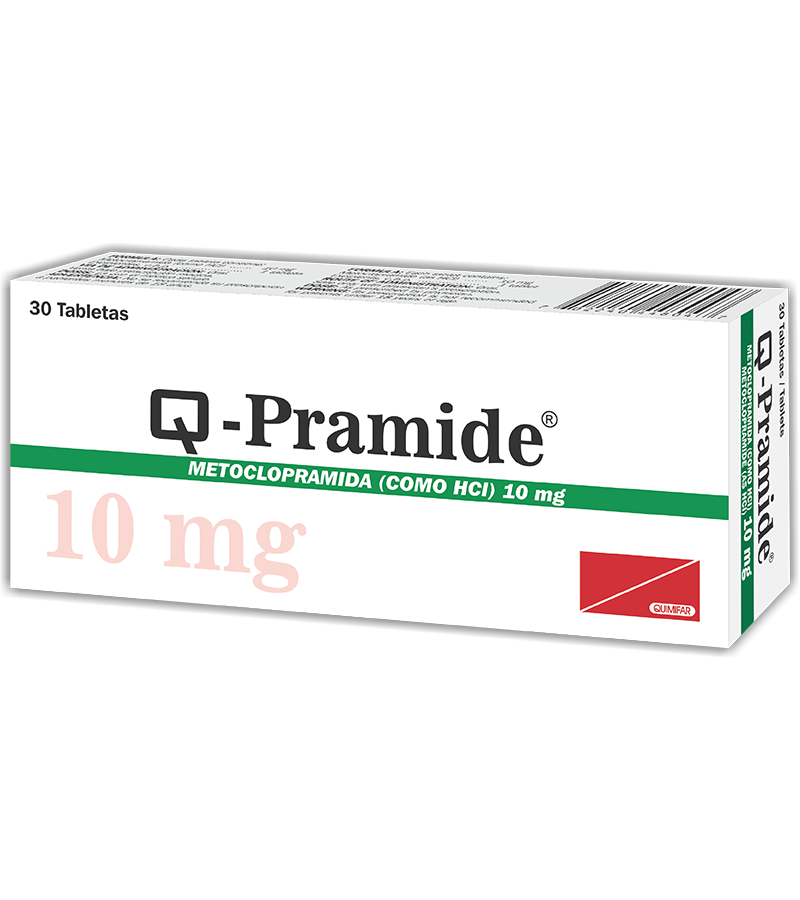 Q-Pramide 10 mg caja x 30 tabletas - digestivos - L.127.00 - Quimifar Honduras - Farmacia en línea con envío gratis