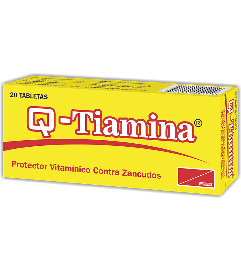 Q-Tiamina 100 mg caja x 20 tabletas - vitaminas - L.107.00 - Quimifar Honduras - Farmacia en línea con envío gratis