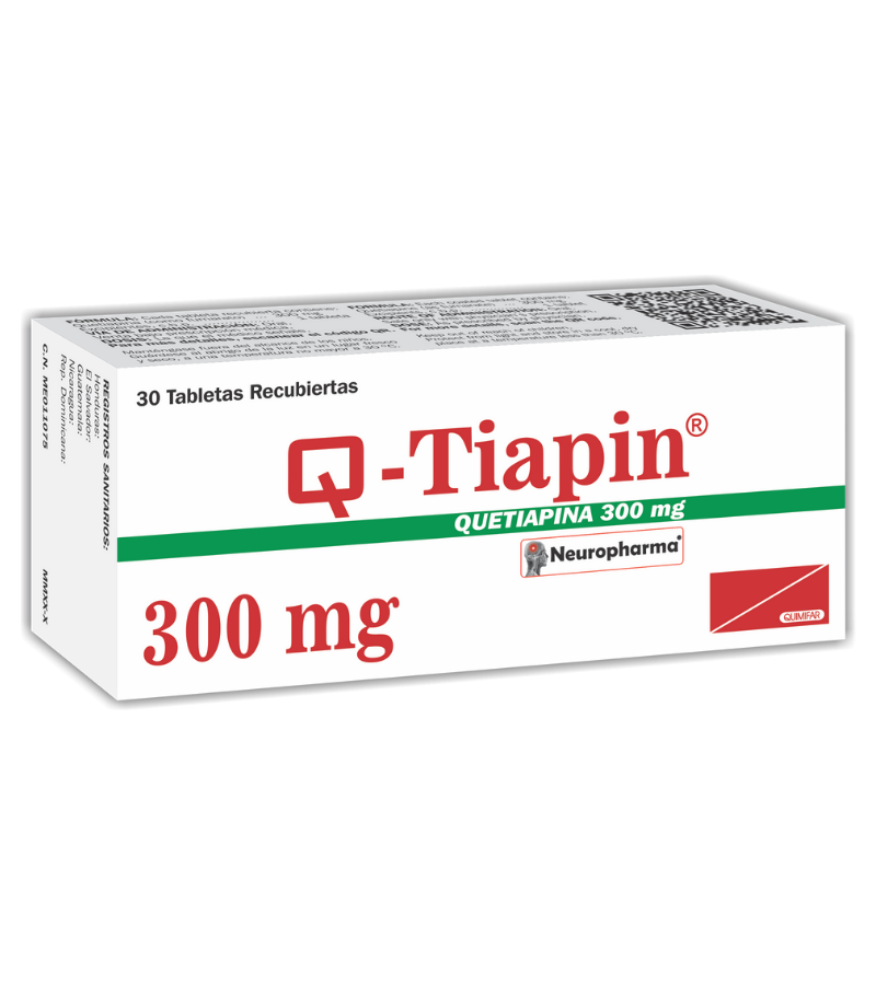 Q-Tiapin 300mg caja x 30 tabletas - antigripales - L.209.00 - Quimifar Honduras - Farmacia en línea con envío gratis