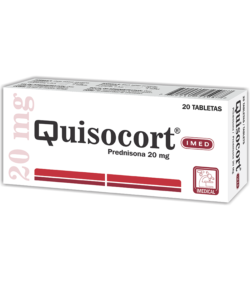 Quisocort 20 mg caja x 20 tabletas - antigripales - L.56.00 - Quimifar Honduras - Farmacia en línea con envío gratis