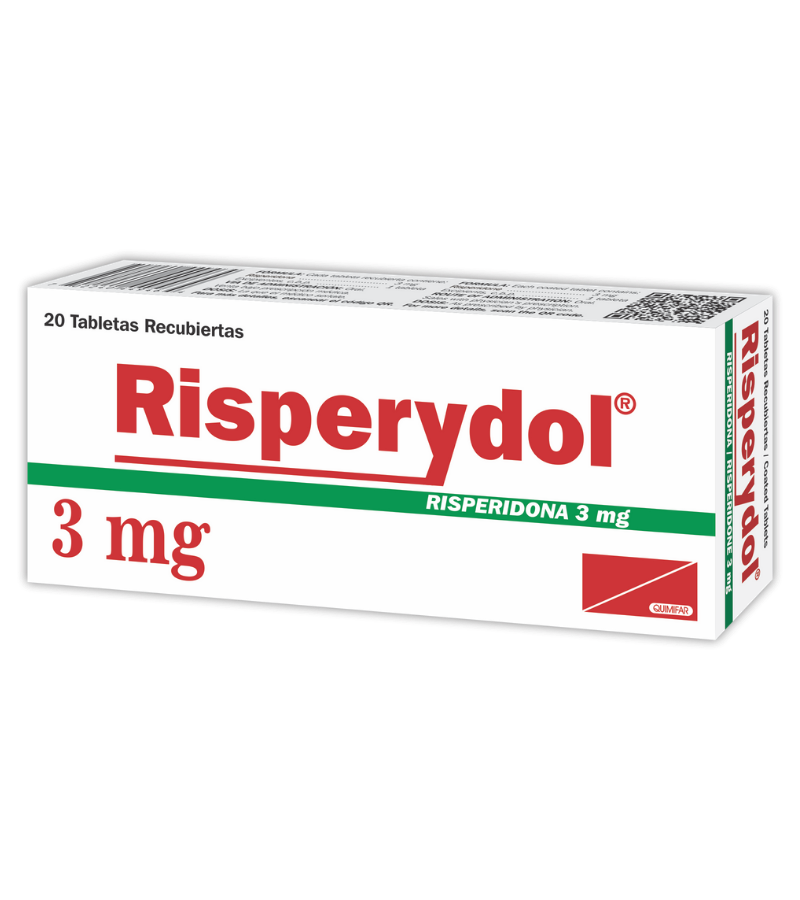 Risperydol 3 mg caja x 20 tabletas - antigripales - L.744.00 - Quimifar Honduras - Farmacia en línea con envío gratis
