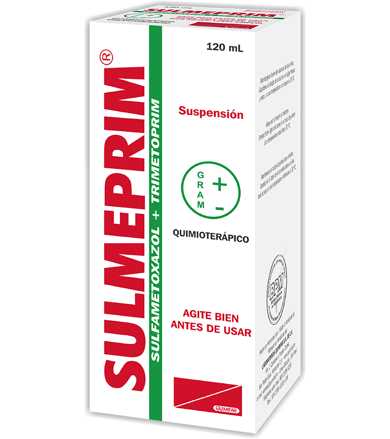 Sulmeprim 40/200 mg suspensión oral frasco 120 ml - antigripales - L.744.00 - Quimifar Honduras - Farmacia en línea con envío gratis
