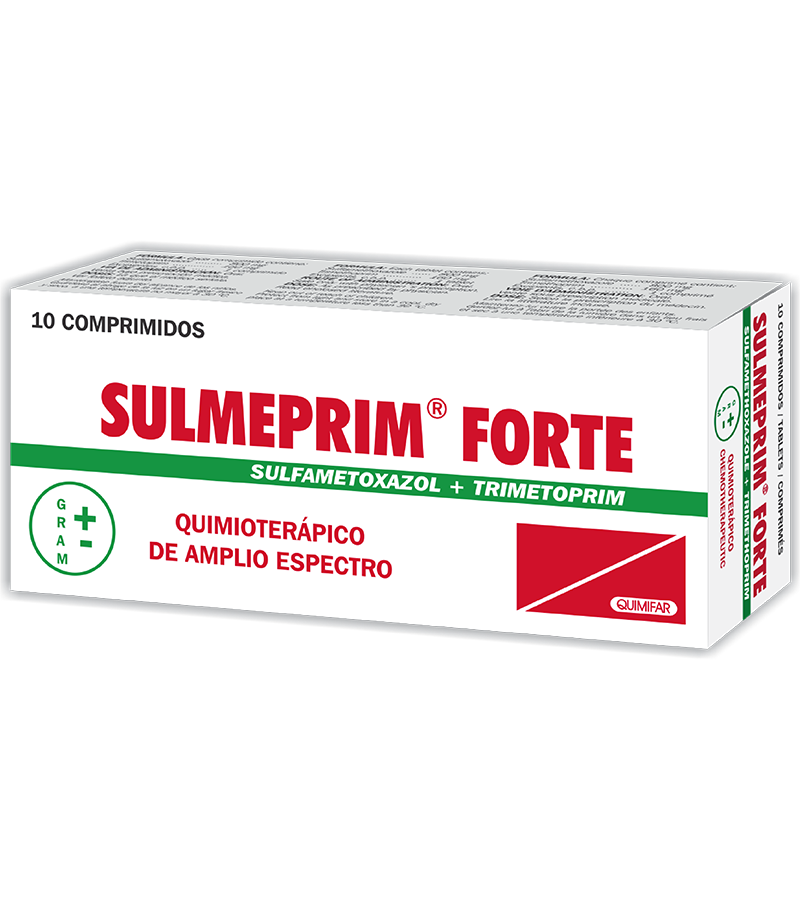 Sulmeprim Forte 160/800 mg caja x 10 comprimidos - antigripales - L.744.00 - Quimifar Honduras - Farmacia en línea con envío gratis
