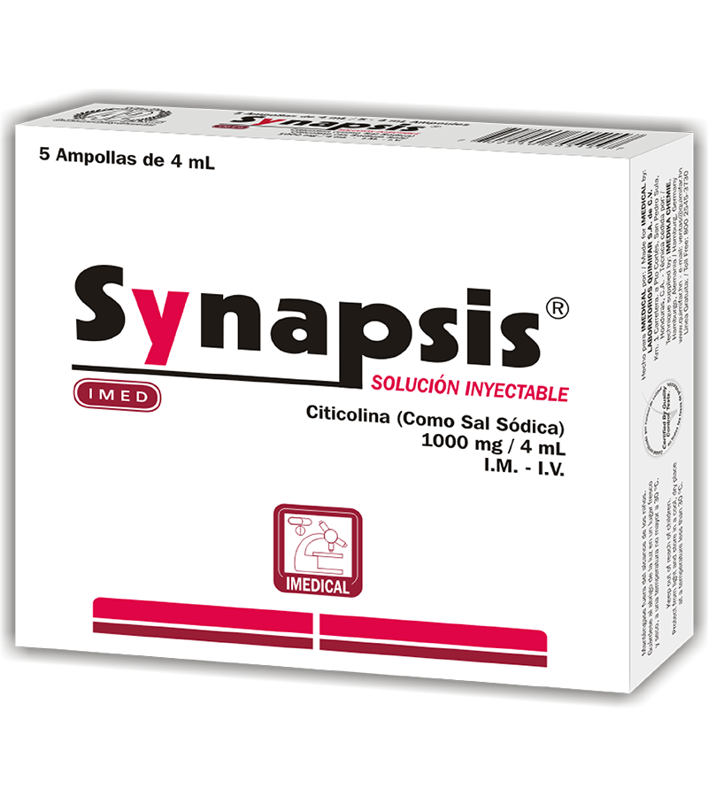 Synapsis 1000mg/4 ml caja x 5 ampollas inyectables - inyectables - L.56.00 - Quimifar Honduras - Farmacia en línea con envío gratis