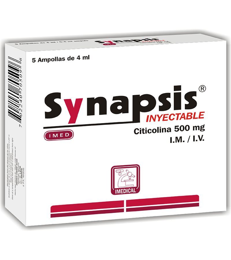 Synapsis 500mg/4ml caja x 5 ampollas inyectables - inyectables - L.56.00 - Quimifar Honduras - Farmacia en línea con envío gratis
