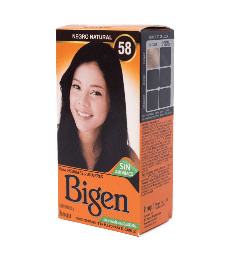 Tinte Bigen #58 Negro Natural - cuidado-personal - L.175.00 - Quimifar Honduras - Farmacia en línea con envío gratis
