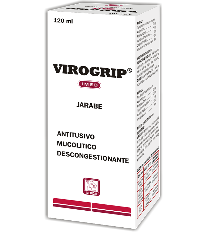 Virogrip jarabe frasco x 120 ml - antigripales - L.230.00 - Quimifar Honduras - Farmacia en línea con envío gratis