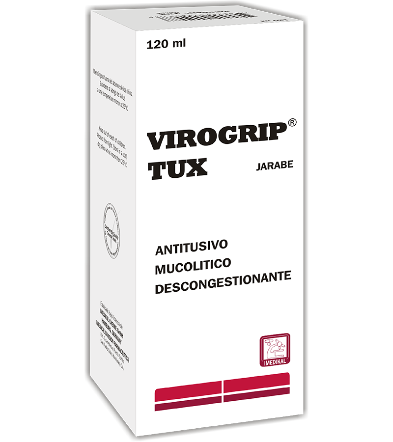 Virogrip-Tux Jarabe frasco 120 ml - antigripales - L.230.00 - Quimifar Honduras - Farmacia en línea con envío gratis