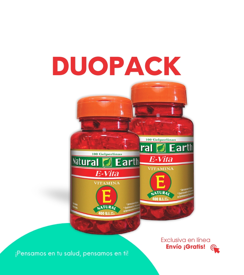 Vitamina E (E-Vita) 400 UI frasco X 100 Cápsulas (DUOPACK) - vitaminas - L.2706.00 - Quimifar Honduras - Farmacia en línea con envío gratis