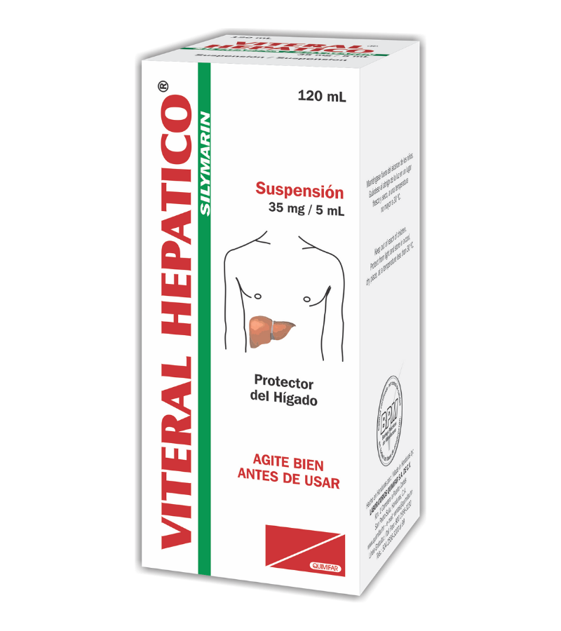 Viteral Hepatico Suspension 35 mg / 5 ml frasco 120 ml - vitaminas - L.346.00 - Quimifar Honduras - Farmacia en línea con envío gratis